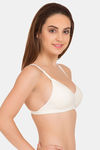 Tweens Padded Non-Wired Full Coverage T-Shirt Bra - Off-White — thumbnail 3